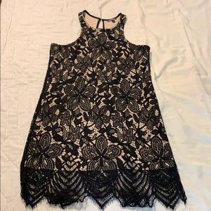 Black lace dress